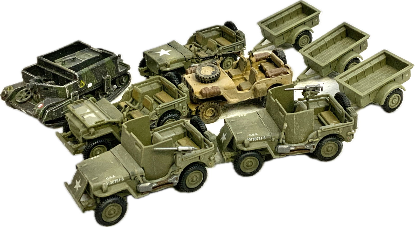 WWII AMERICAN MILITARY VEHICLES CUSTOM DETAILED MODELS (1 of 3)