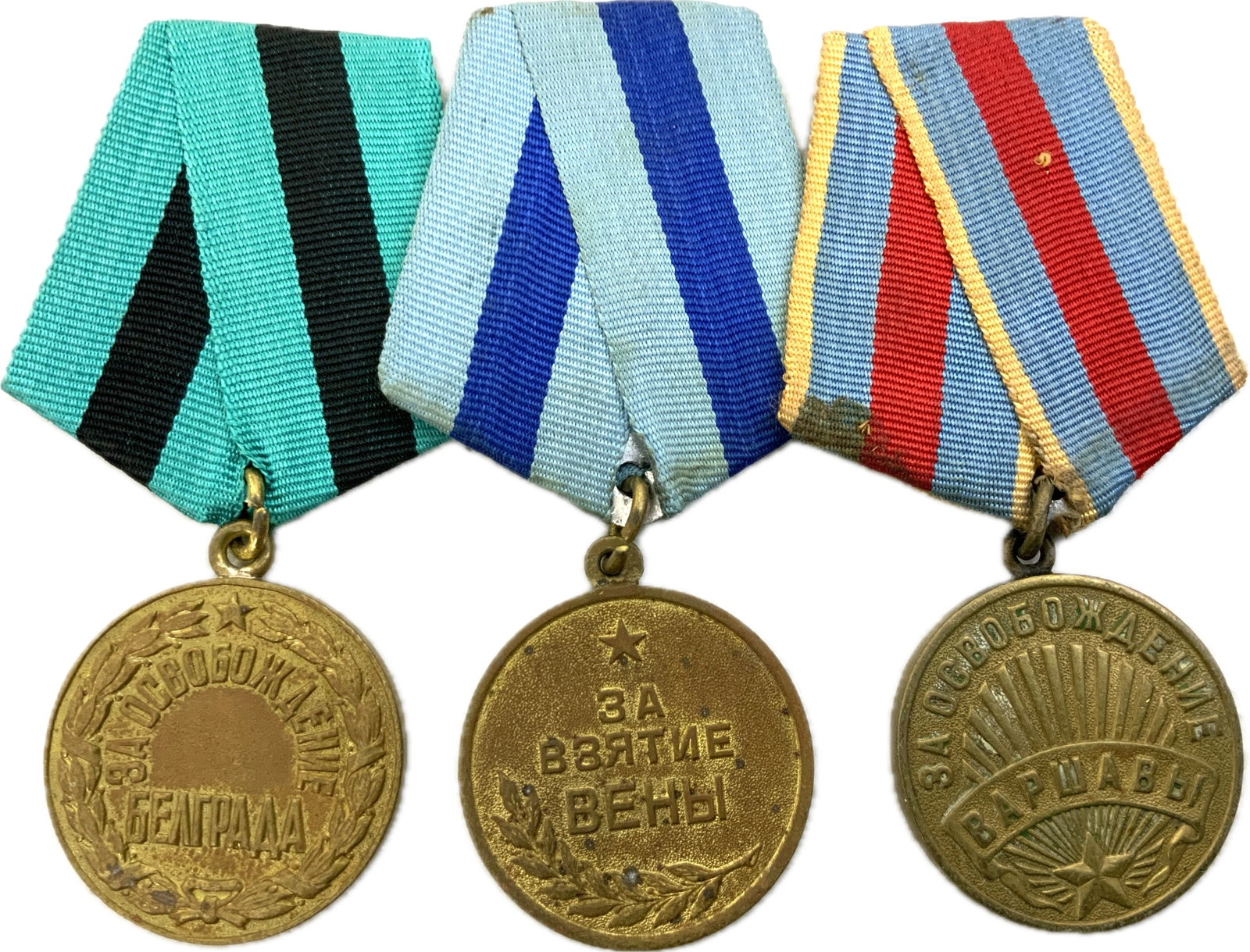 USSR WWII LOT OF 3 MEDALS (1 of 2)