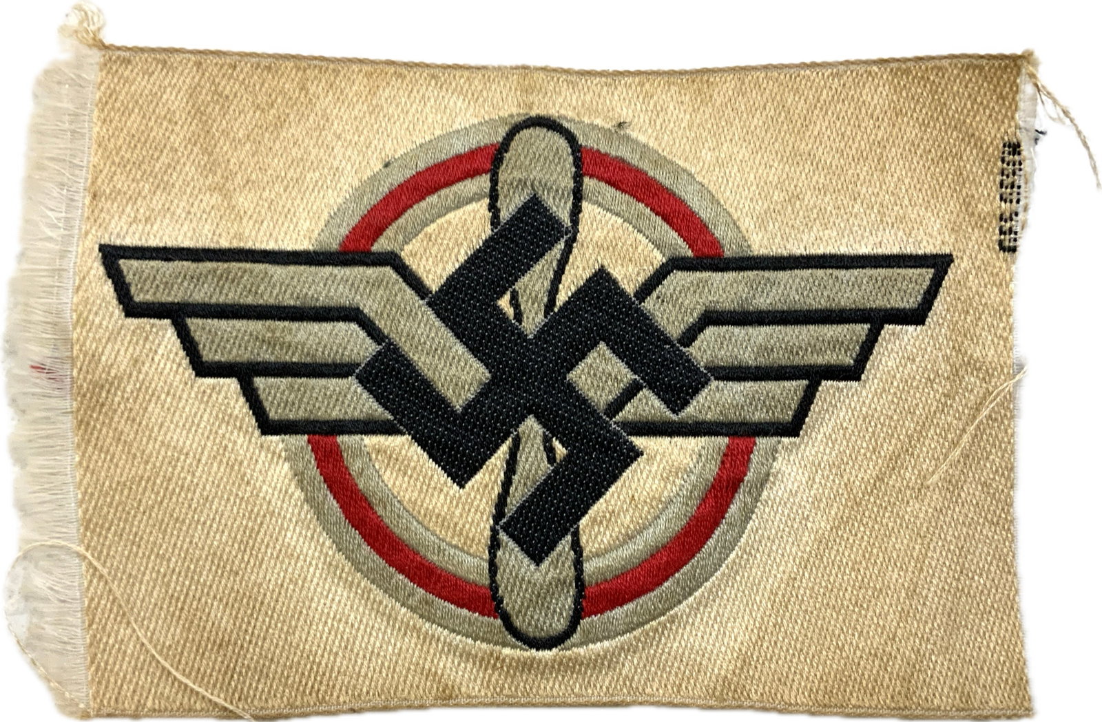 WWII GERMAN DLV CLOTH INSIGNIA: WWII GERMAN DLV CLOTH INSIGNIA.GREAT CONDITION.