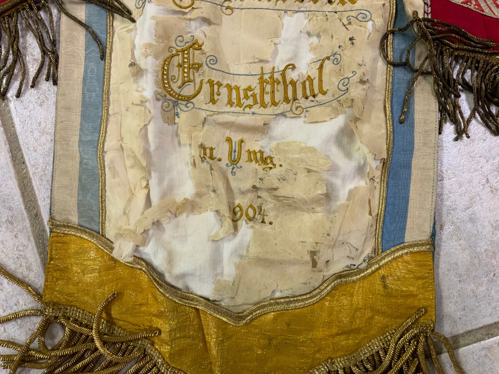 IMPERIAL GERMAN FLAG STANDARD SASH - 4