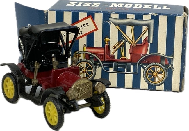 GERMAN ZISS-MODELL VINTAGE DIECAST CAR 1909 OPEL DOCTOR WITH BOX (1 of 3)