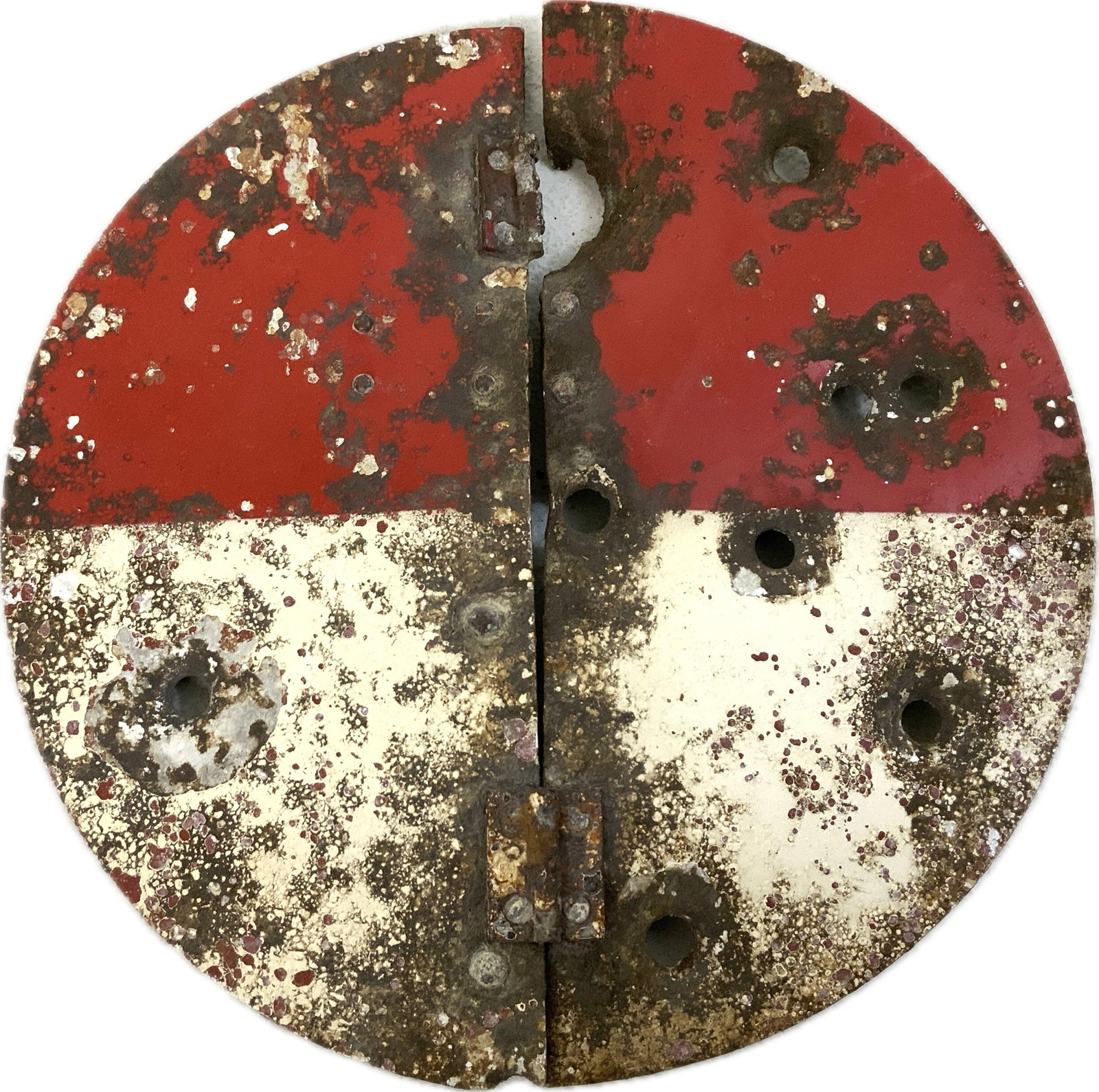 WWII GERMAN FELDGENDARMERIE TRAFFIC SIGNAL CONTROL SIGN COMBAT TYPE (1 of 3)