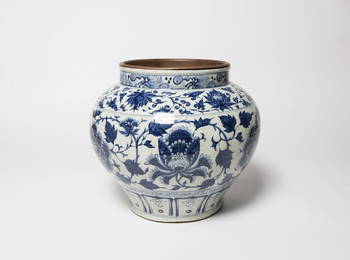 A Chinese Blue and White Porcelain Jar