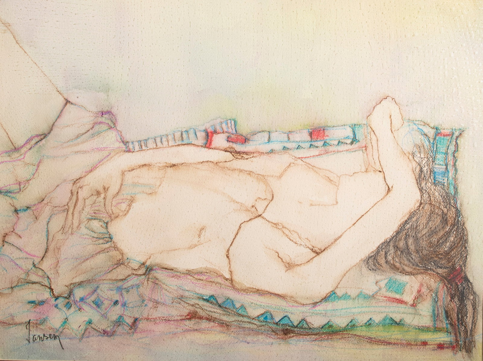 Jean Jansem, Woman: 43.7*58.7