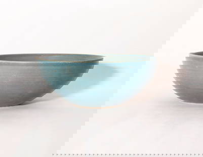 A Chinese Blue Glazed Bowl: D:22.1cm