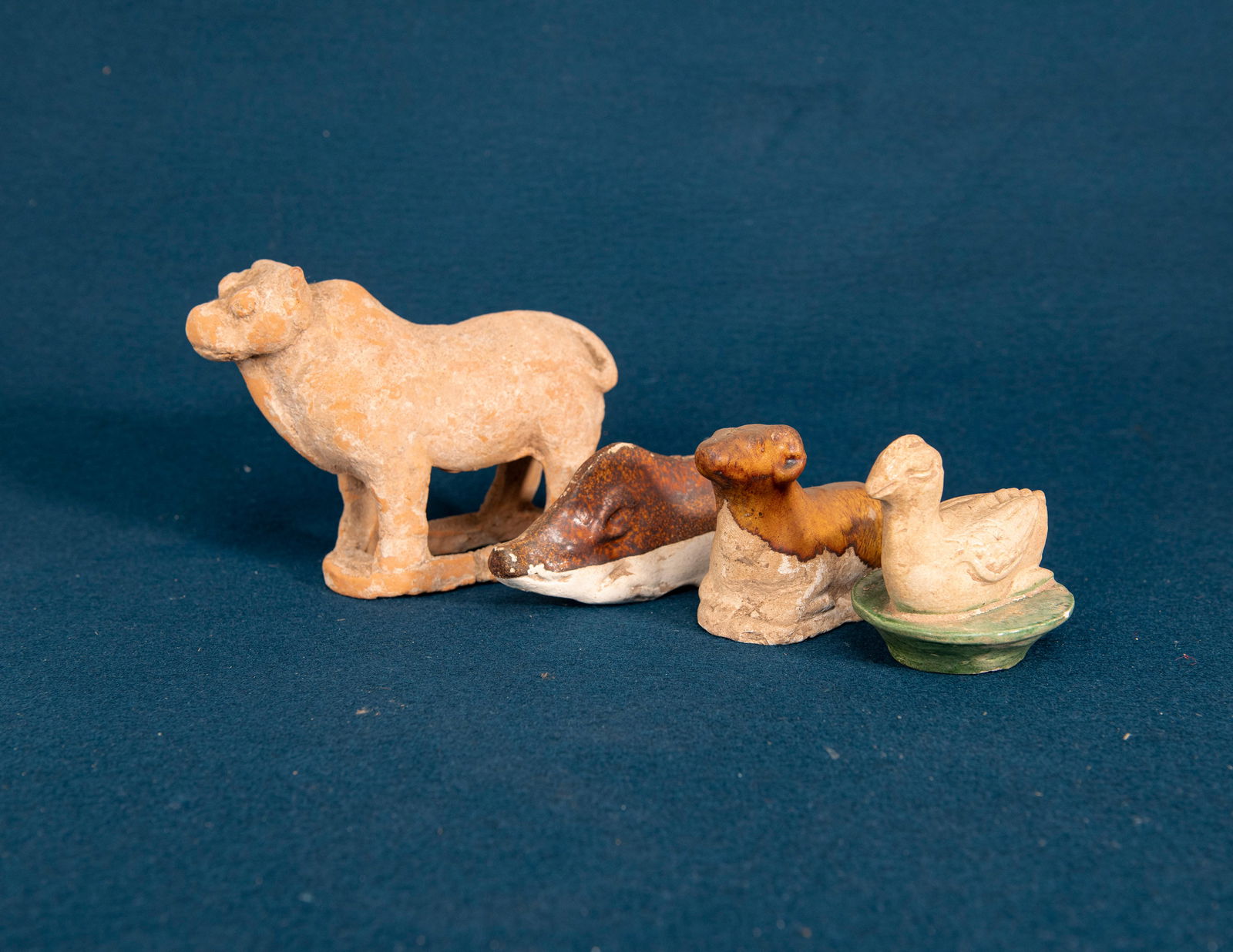 Four Chinese Pottery Animals (1 of 5)