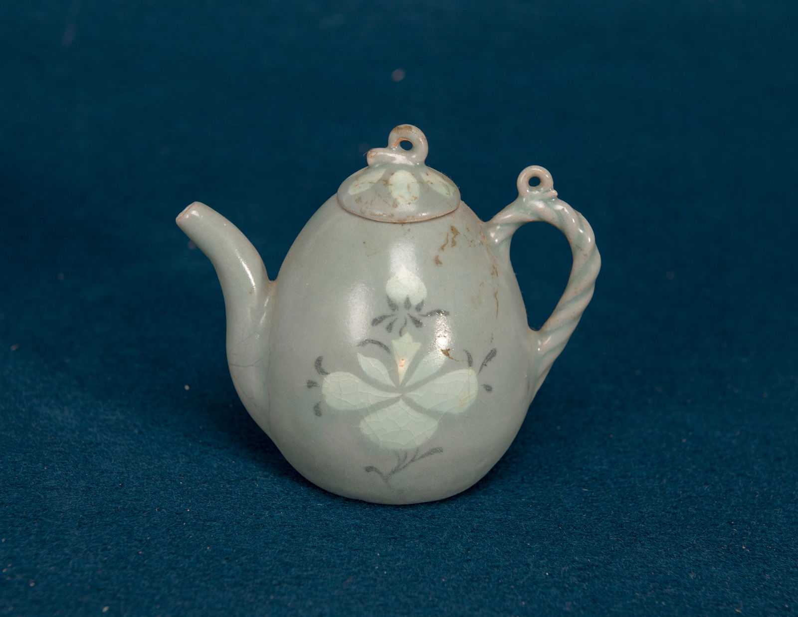 A Korean Celadon Floral Ewer (1 of 7)