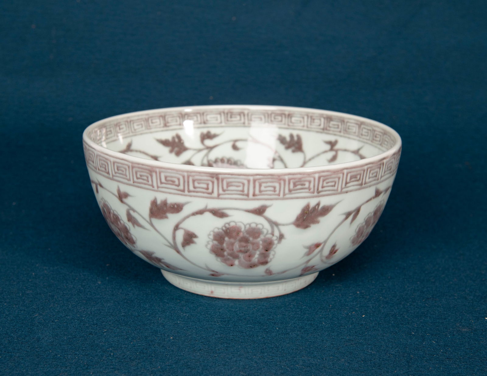 A Chinese Copper-Red Floral Bowl (1 of 4)