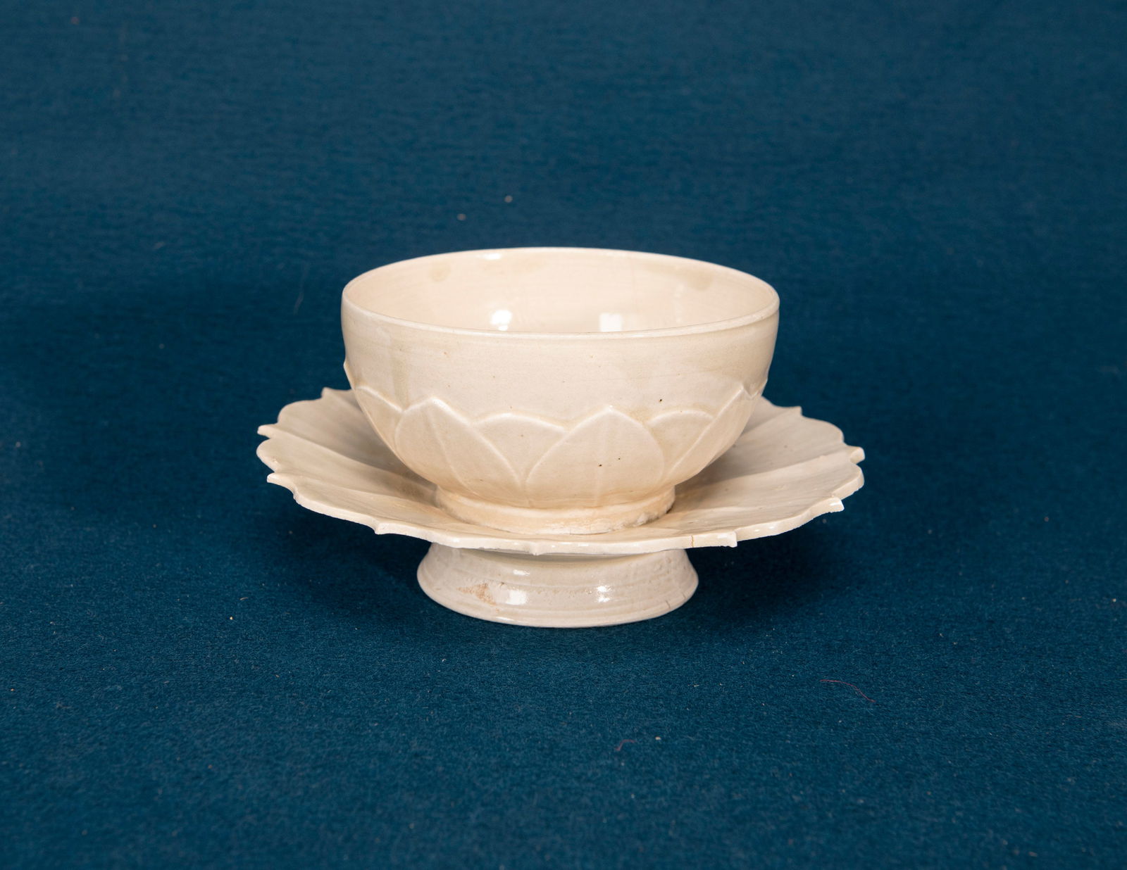 A Chinese Ding Ware Bowl and Saucer (1 of 5)