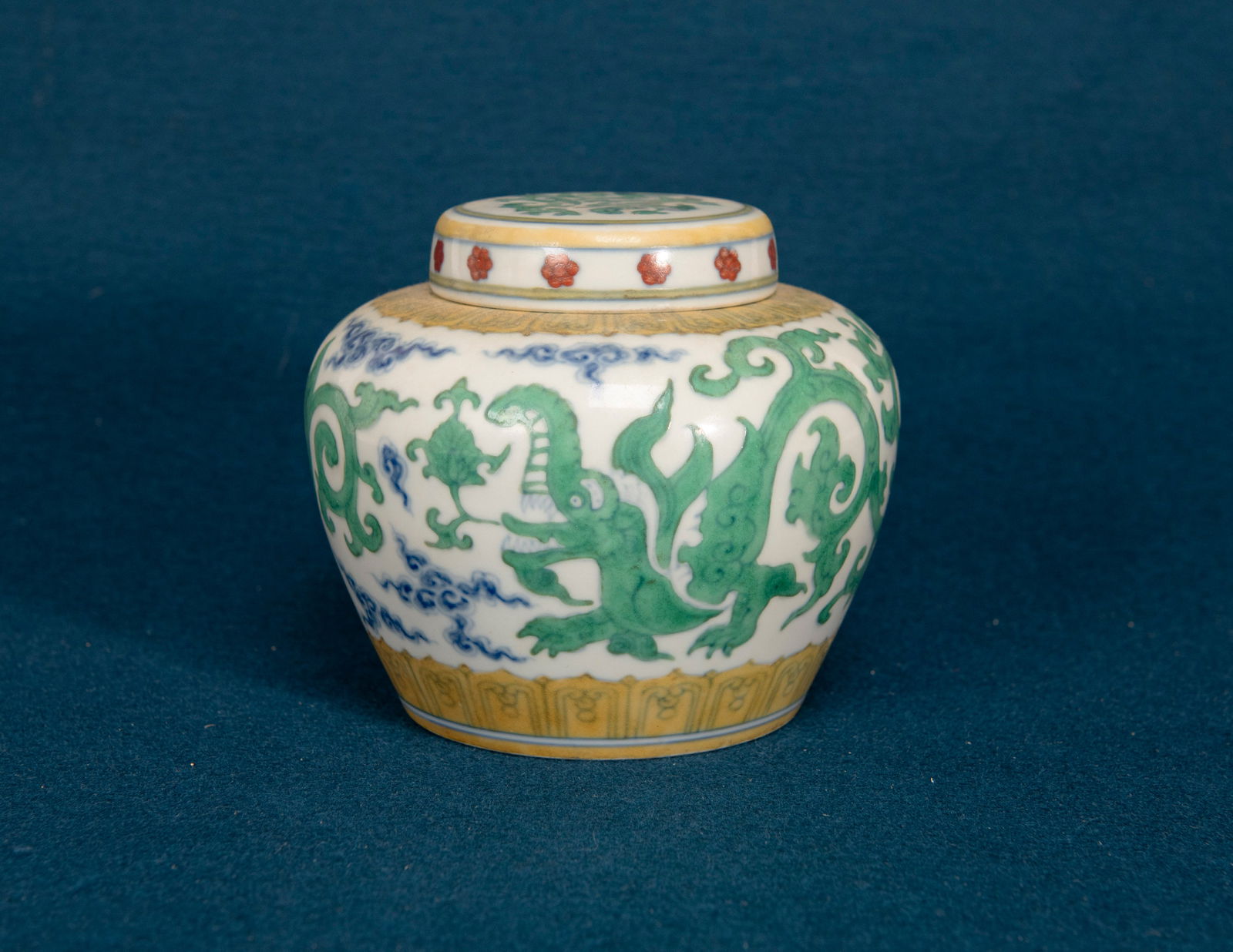 A Chinese Doucai Glazed Jar and Cover (1 of 6)