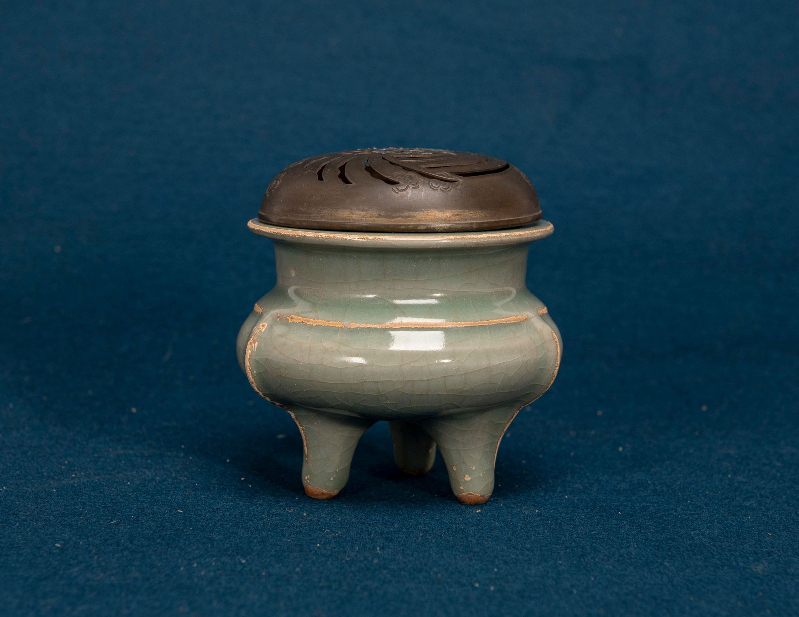 A Chinese Longquan Ware Tripod Censer (1 of 6)