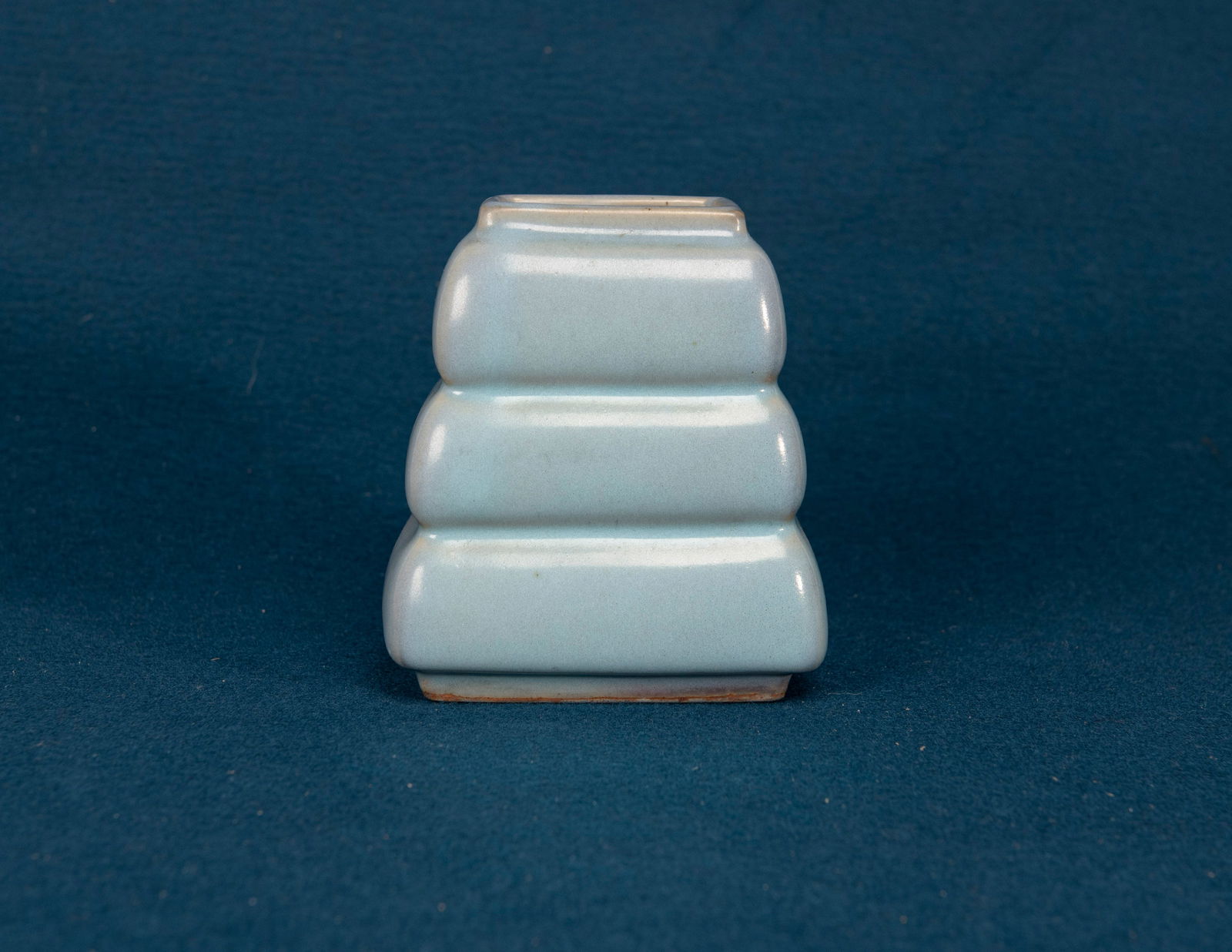 A Chinese Jun Ware Stepped Pot: H:12.7cm