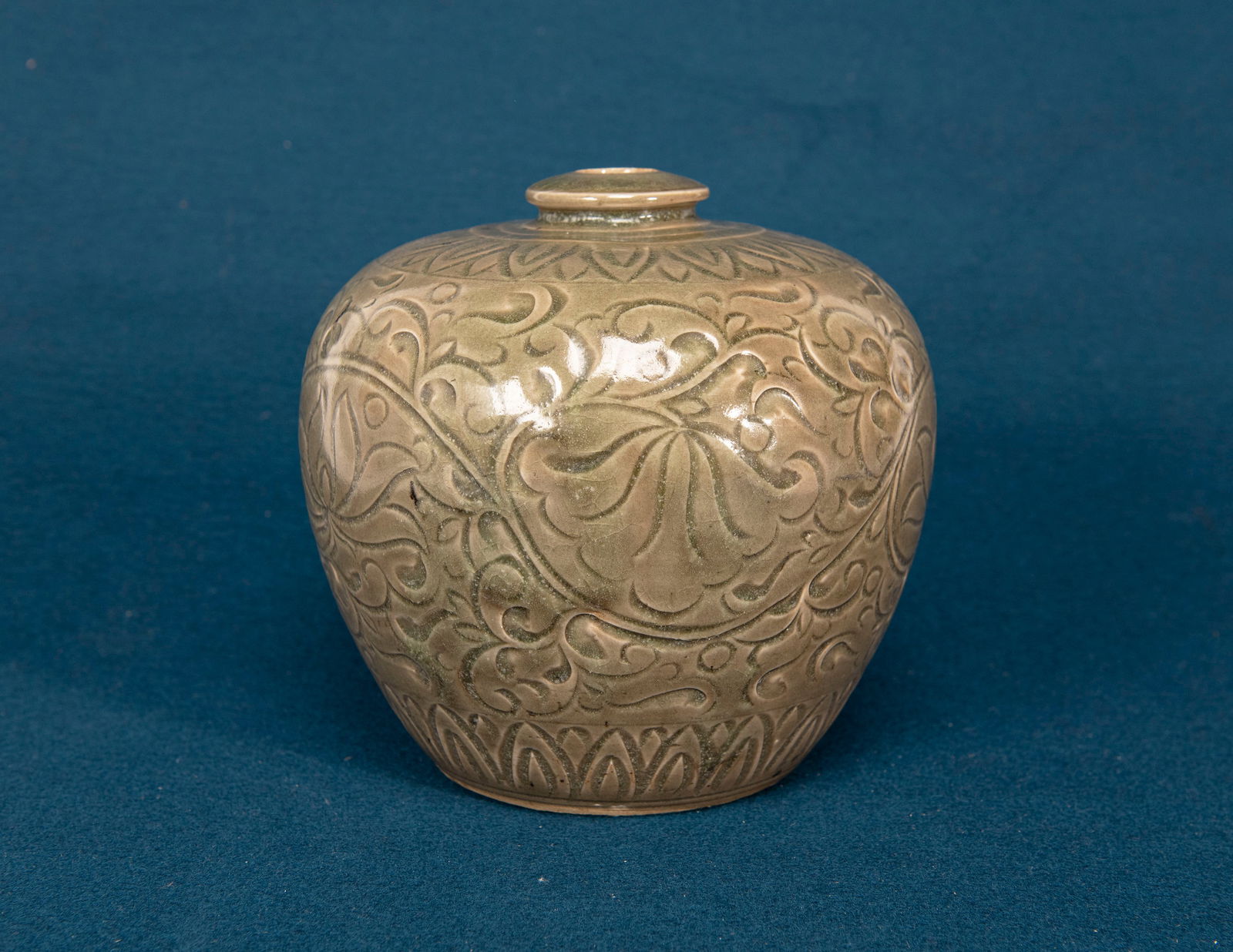 A Chinese Yaozhou Ware Floral Vase (1 of 4)
