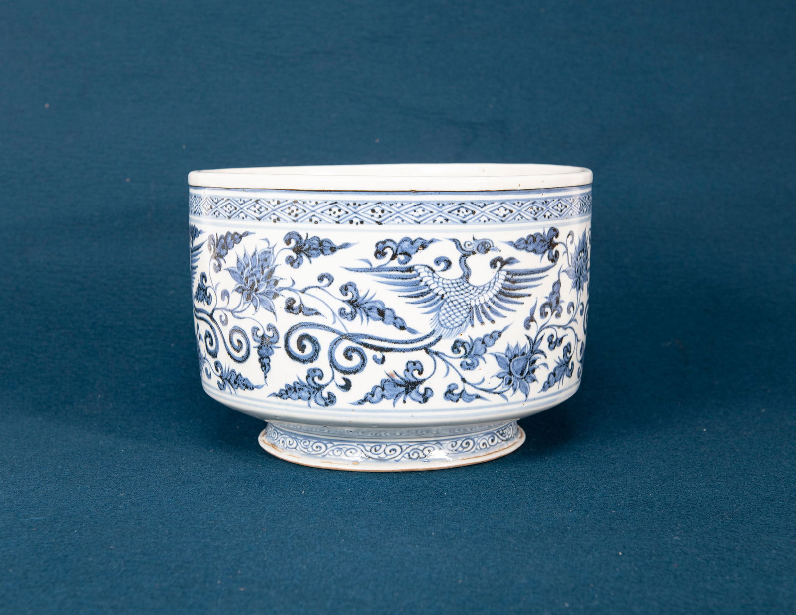 A Chinese Blue and White Phoenix Censer: H:17.2cm