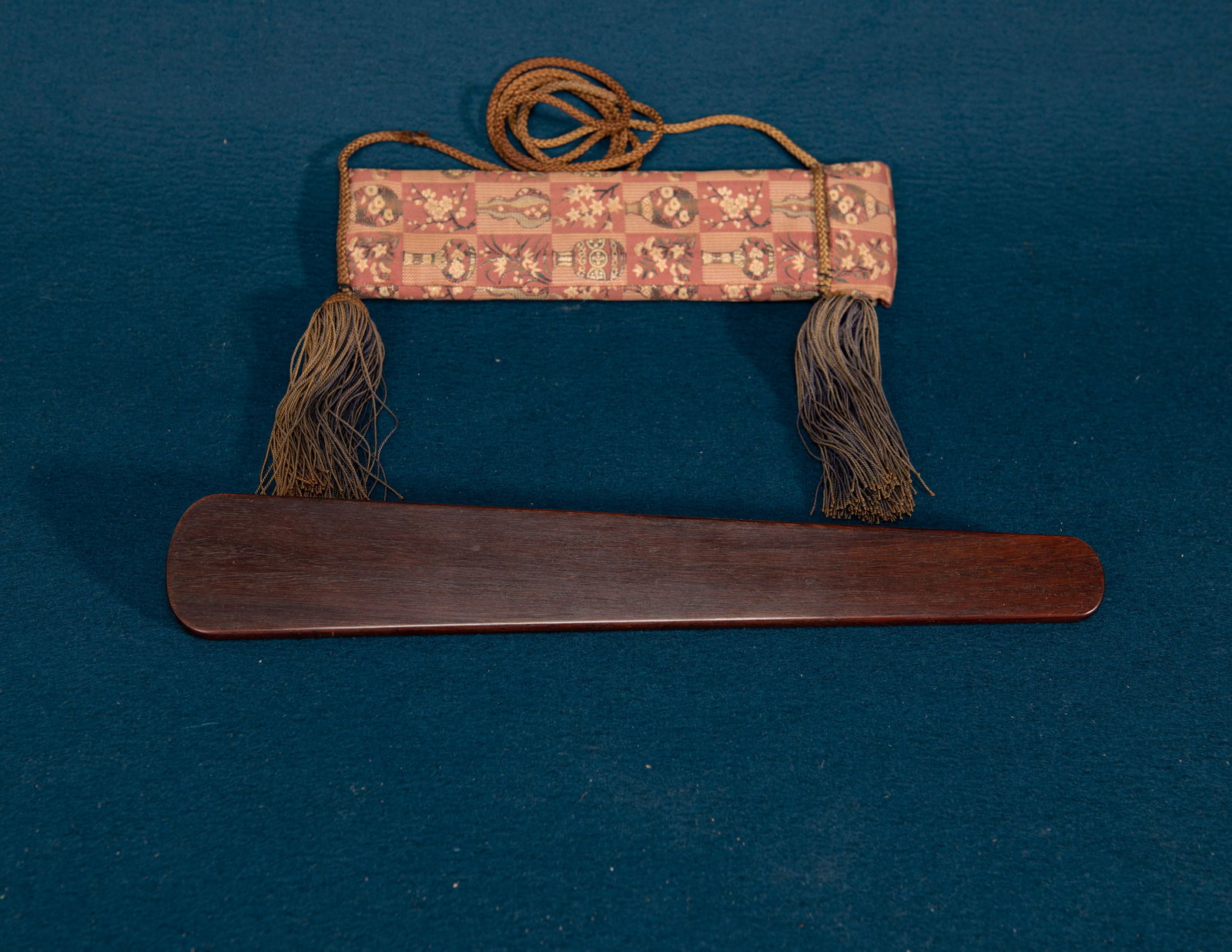 A Chinese Zitan Wooden Scepter (1 of 4)