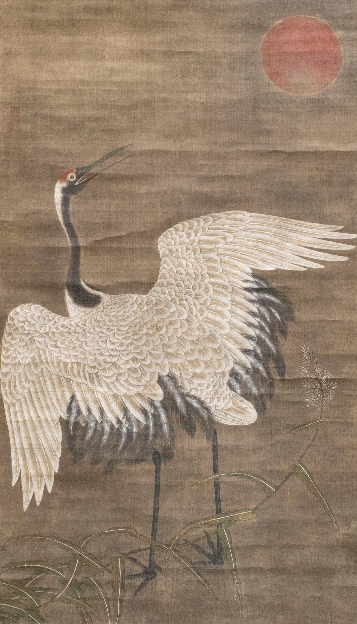 A Chinese Crane Painting (1 of 7)