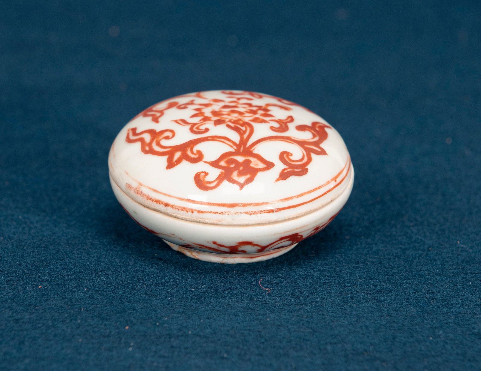 A Chinese Red Glazed Floral Box and Cover (1 of 4)