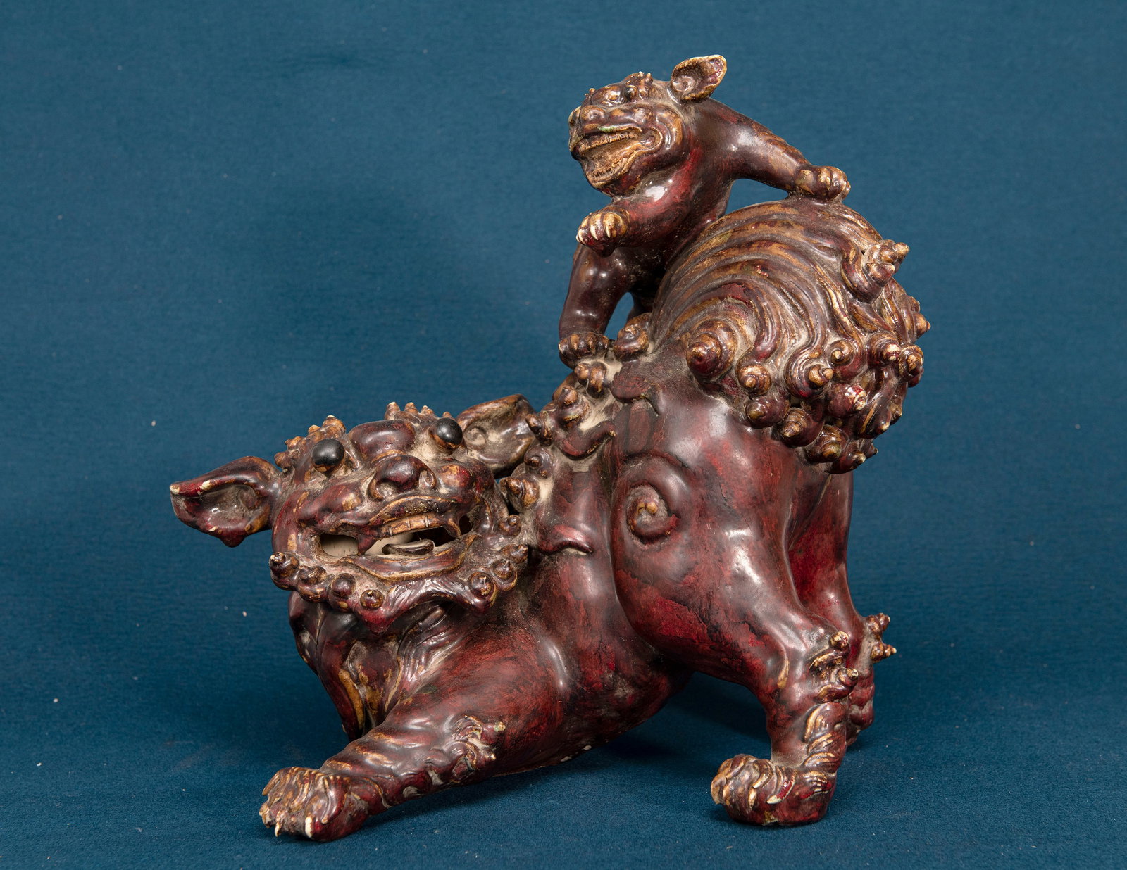 A Chinese Jiaozhi Ware Lion (1 of 6)