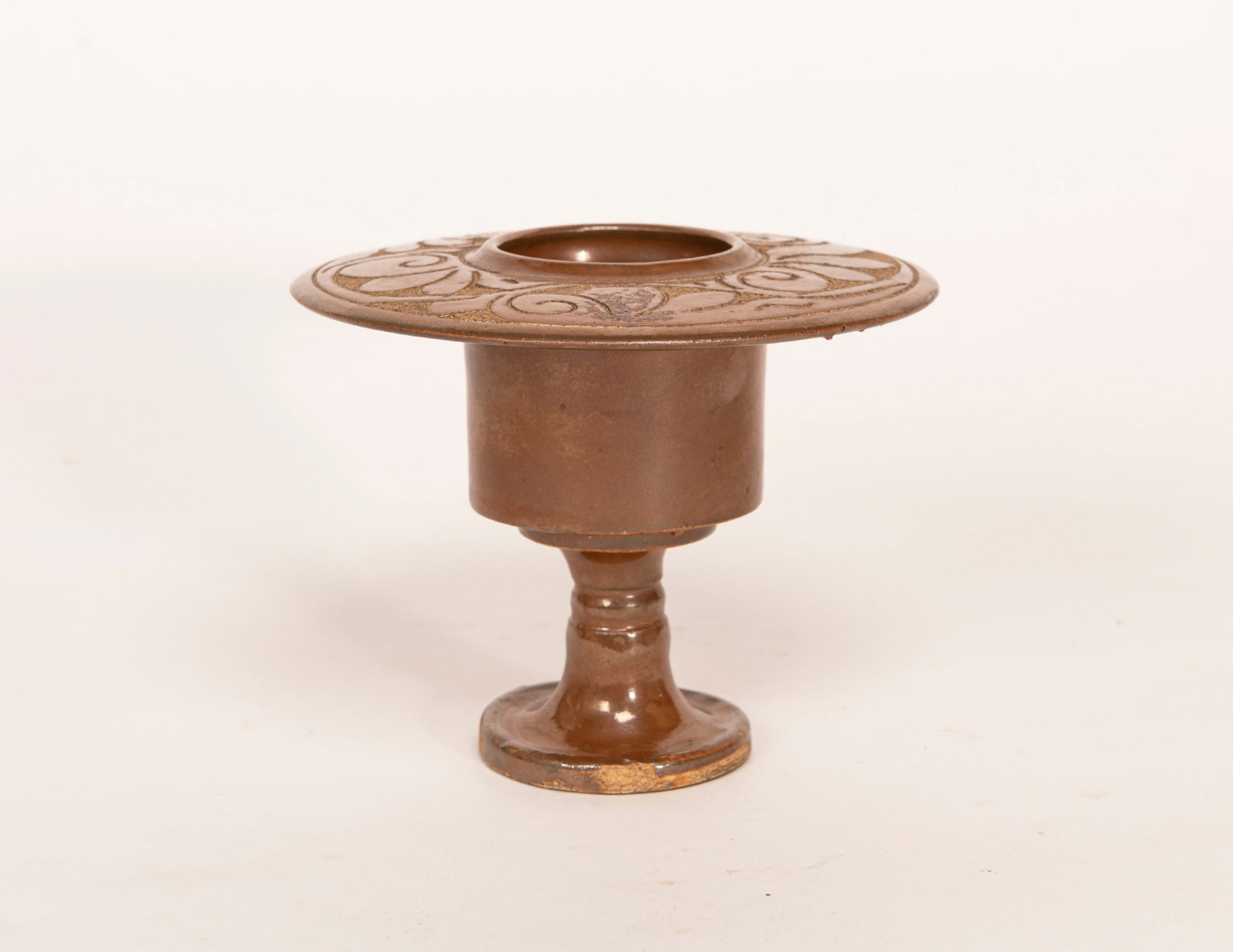 A Chinese Cizhou Ware Lamp: H:11.7cm