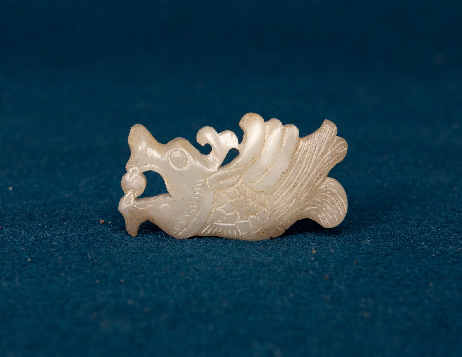 A Chinese Jade Makara Pendant: W:6cm