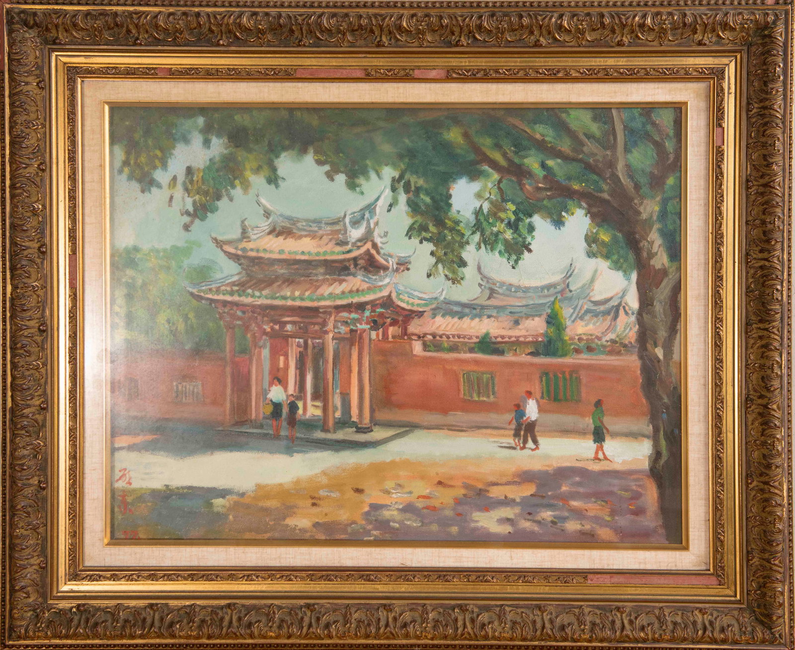 Yang Qidong, Lukang Longshan Temple: 49.8*65.1