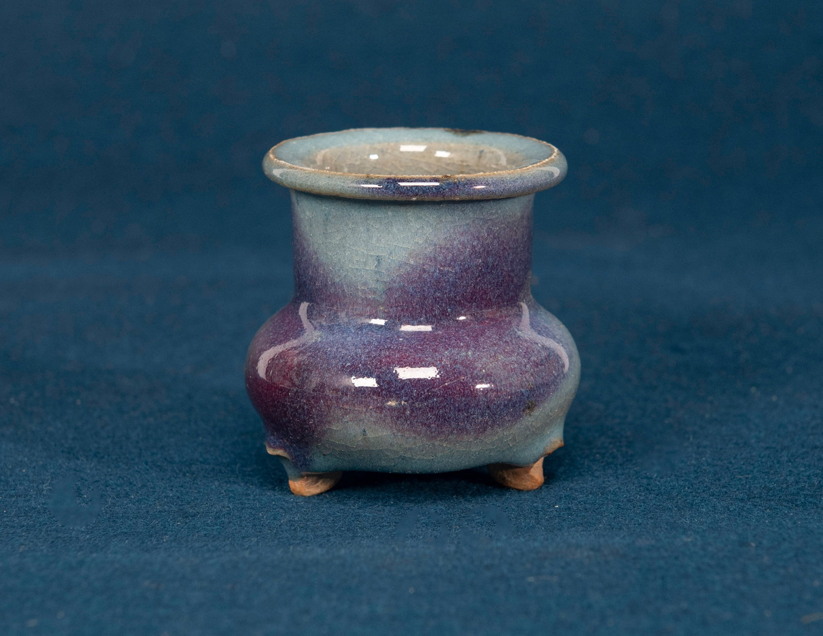 A Chinese Jun Ware Tripod Censer (1 of 4)