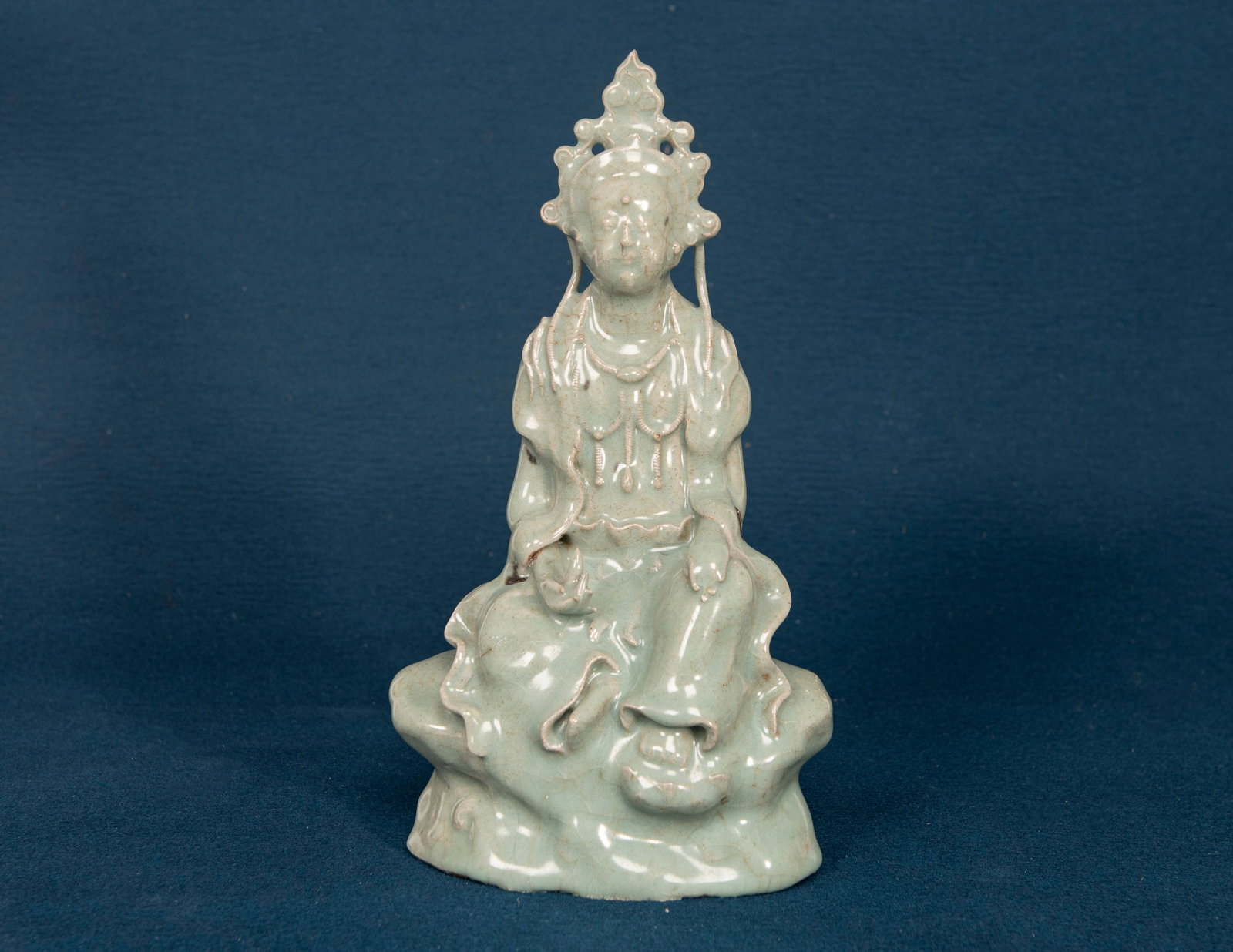A Chinese Longquan Ware Guanyin: H:28.4cm