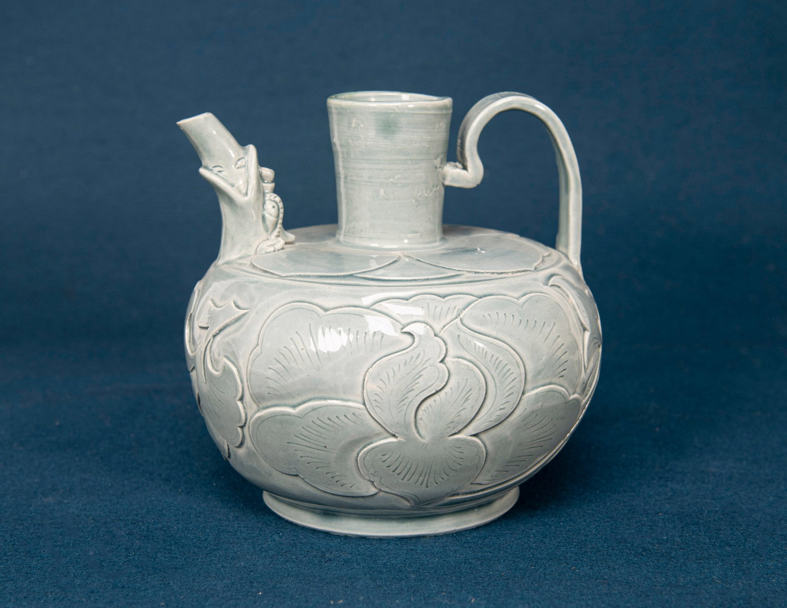 A Chinese Gangwa Ware Floral Ewer (1 of 5)