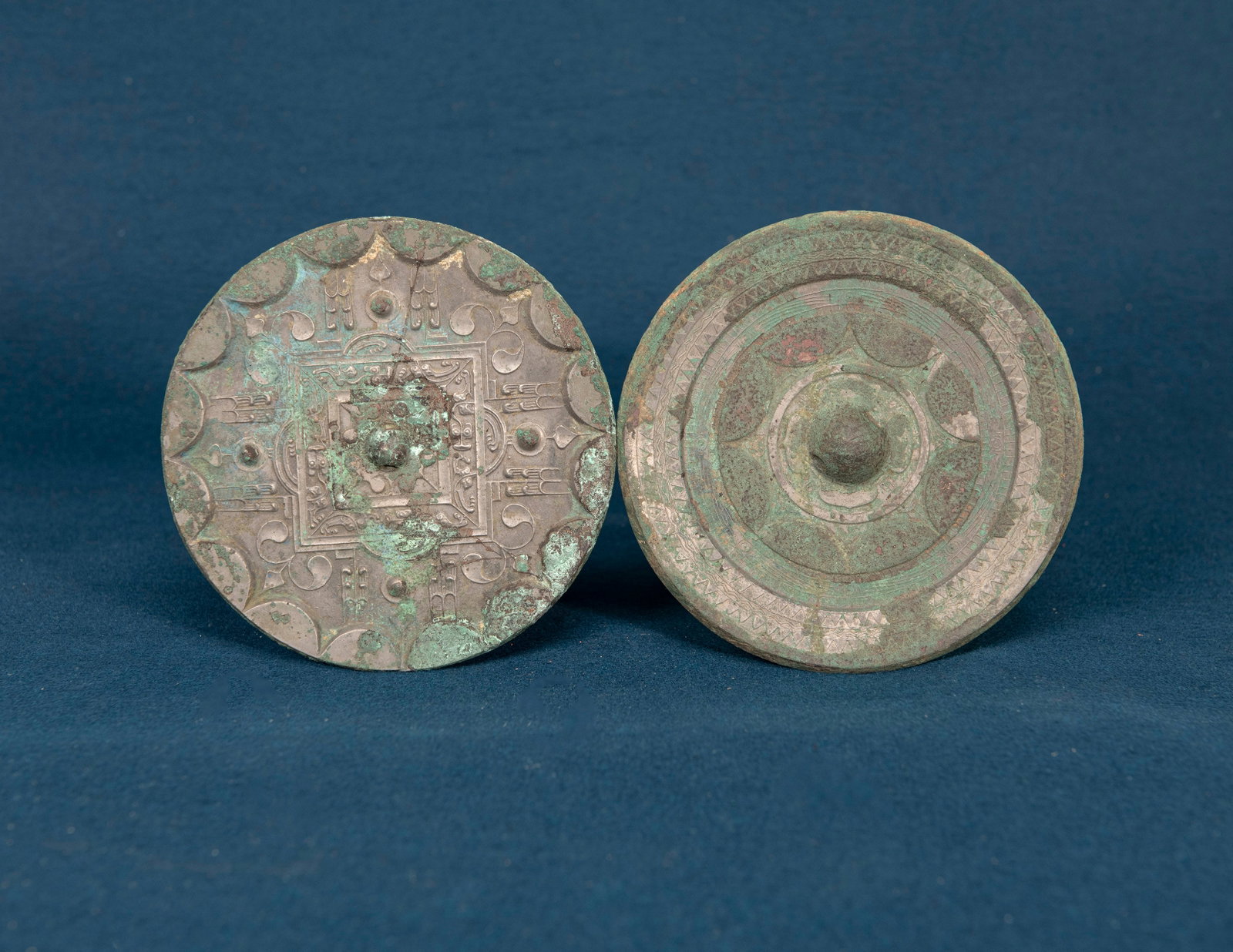 Two Chinese Bronze Mirrors (1 of 4)