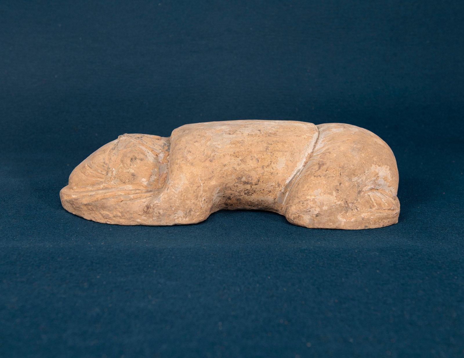 A Chinese Stone Carved Official Figure: W:34.7cm