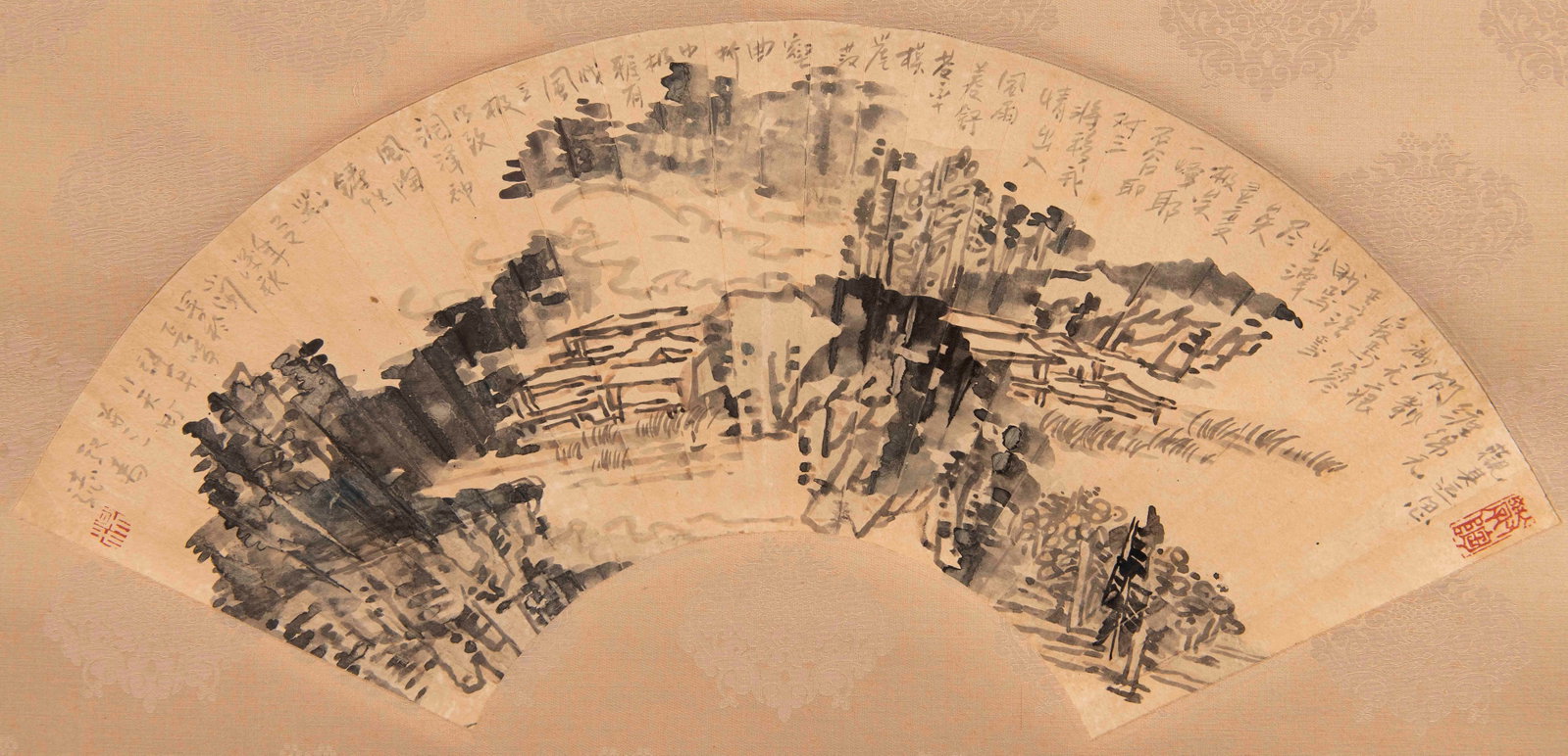 Yang Shanshen, A Chinese Landscape Painting: W:54.4cm