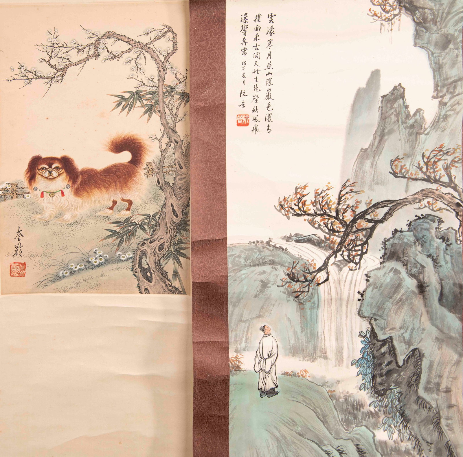 Ruan Jin, A Chinese Landscape Painting?BLiu Kuiling, A Chinese Painting: 64.4*30.6 40.5*25.8
