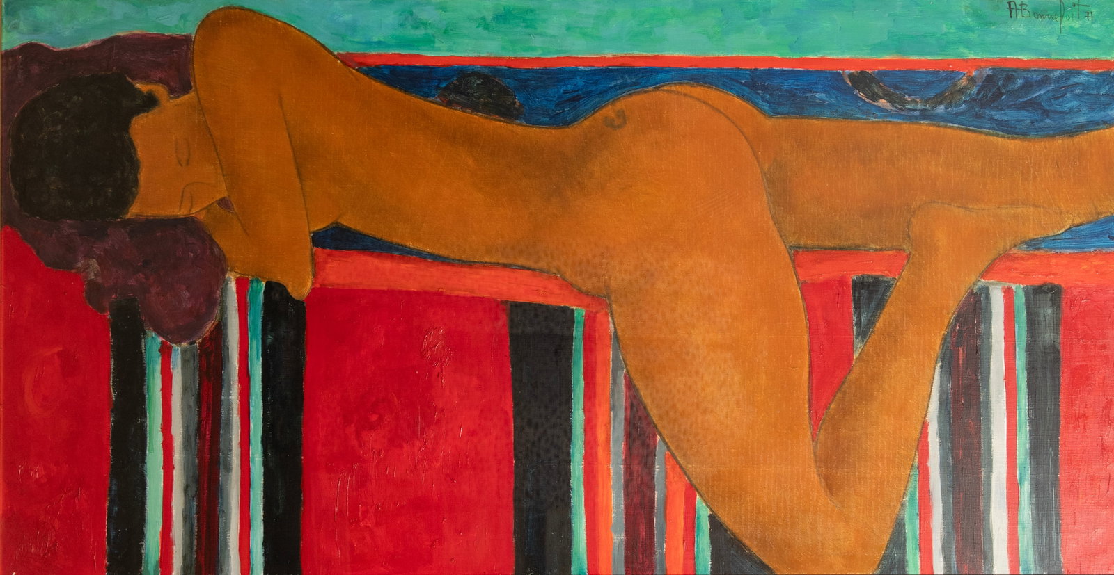 Alain Bonnefoit, Untitled: 75*134.5cm