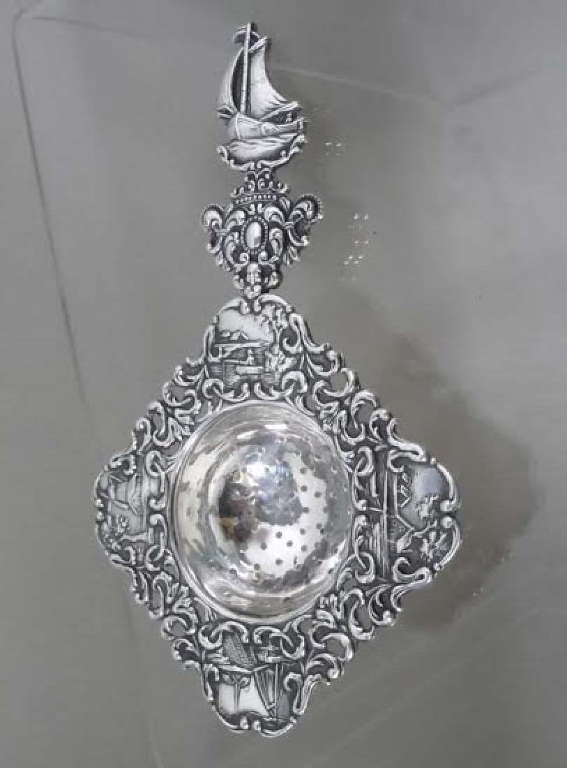 Herbert Hooijkaas Dutch 900 Reposse Silver Tea (1 of 5)