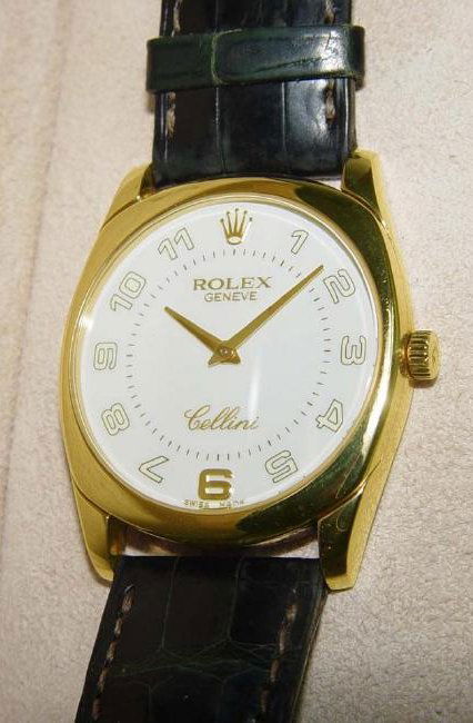 Mens 18kt Gold Rolex Cellini Danaos 4233 Wt Arabic Dial (1 of 8)
