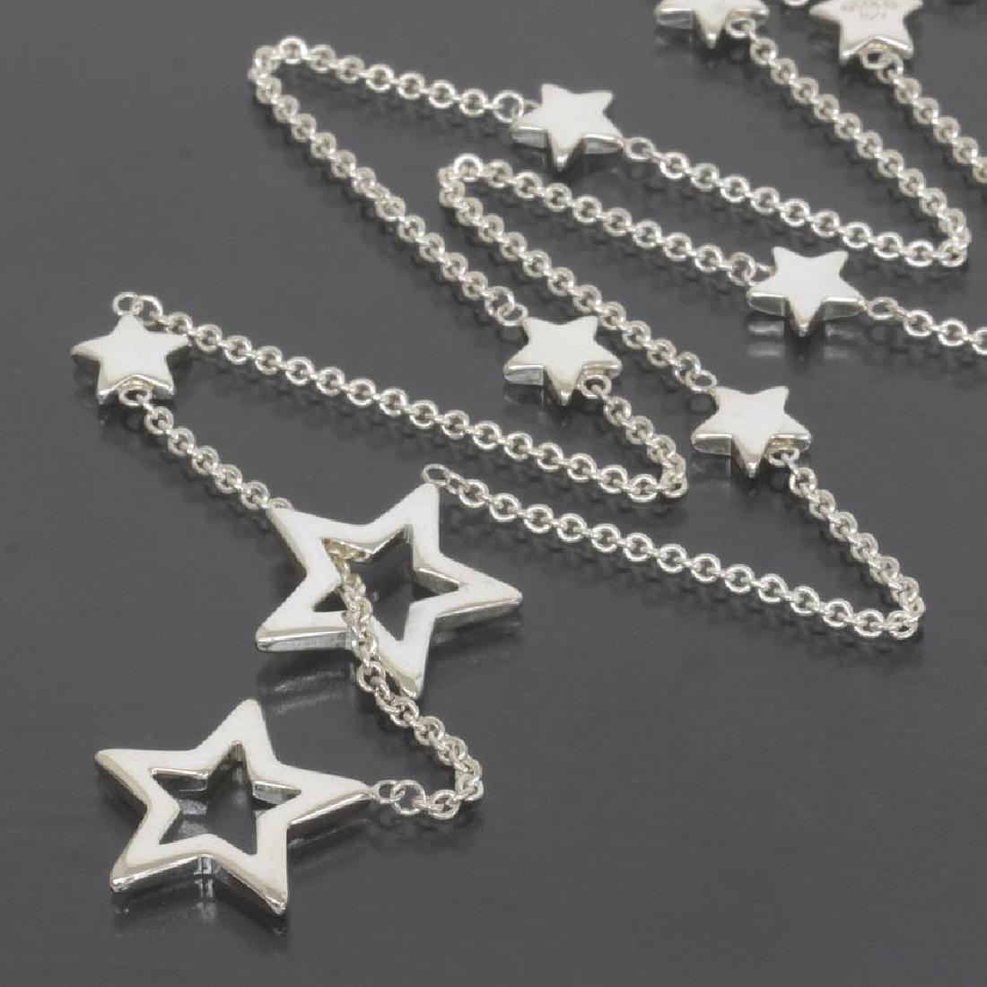 TIFFANY & CO STERLING SILVER STAR LARIAT NECKLACE 18 IN (1 of 5)