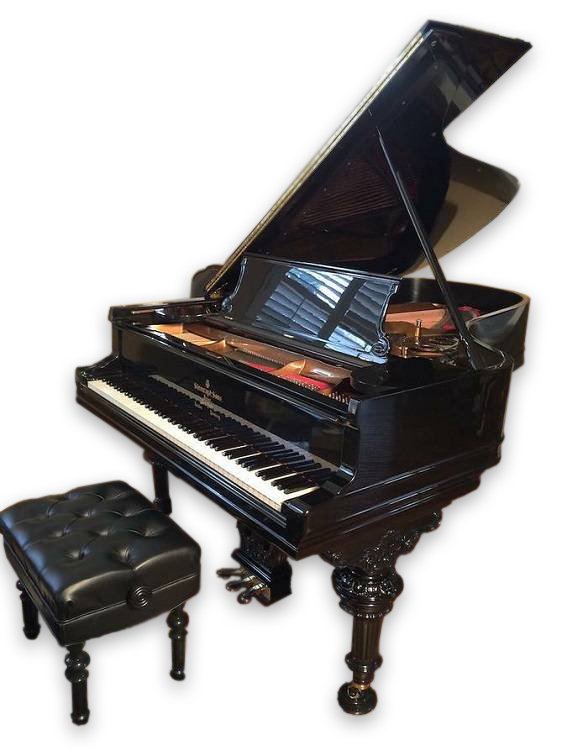 1900 STEINWAY & SONS MODEL B GRAND PIANO EBONY 6'11" A (1 of 4)