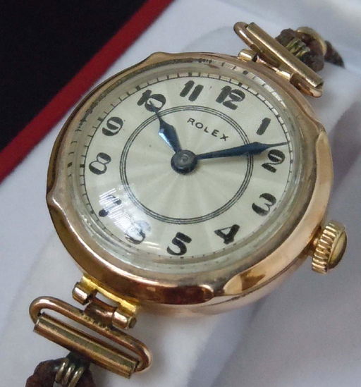 9ct Rose Gold Ladies Guilloche Dial Deco Rolex Watch Sep 22 2018 Kotler Galleries Auctioneers In Ny