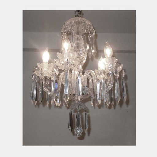 waterford crystal 5 arm chandelier ceiling fixture