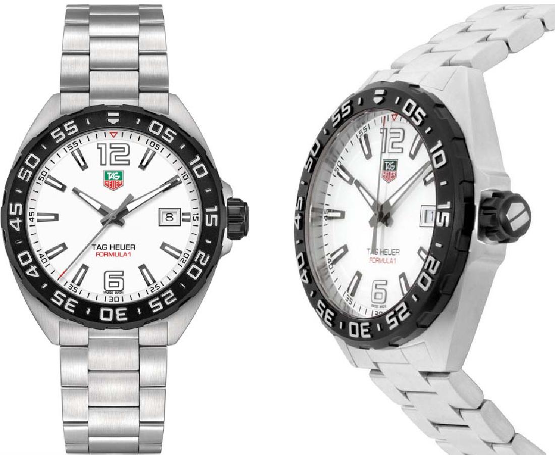 tag heuer f1 white face