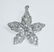 PLATINUM 2Ct. EURO CUT DIAMOND FLORAL PENDANT BROOCH A