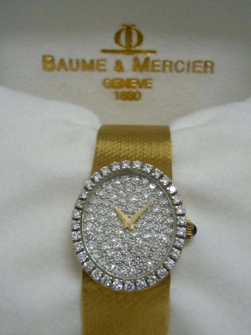 LADIES 18Kt 1.22Ct DIAMOND FACE BAUME & MERCIER WATCH A (1 of 14)