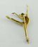 18KT GOLD BALLERINA DANCER BROOCH SATIN POLISHED FINISH - 6