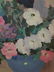 ARRAH LEE GAUL FLORAL STILL LIFE OIL PAINTING, PETUNIAS - 5