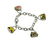 14KT GOLD ENAMEL LADIES PURSE CHARM BRACELET 20.2 Gr.