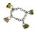 14KT GOLD ENAMEL LADIES PURSE CHARM BRACELET 20.2 Gr. - 6