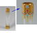 SIGNED MOSER ENAMELED 6 SIDED VASE: Applied gilt