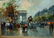 ANTOINE BLANCHARD ARC DE TRIOMPHE CHAMPS ELYSEES OIL - 2