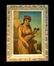 ANTON BRENTANO OIL PAINTING GYPSY GIRL WITH BAGPIPE,