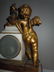 19C FRENCH BRONZE CHIMING MANTLE CLOCK ANGEL W/ ROOSTER - 10